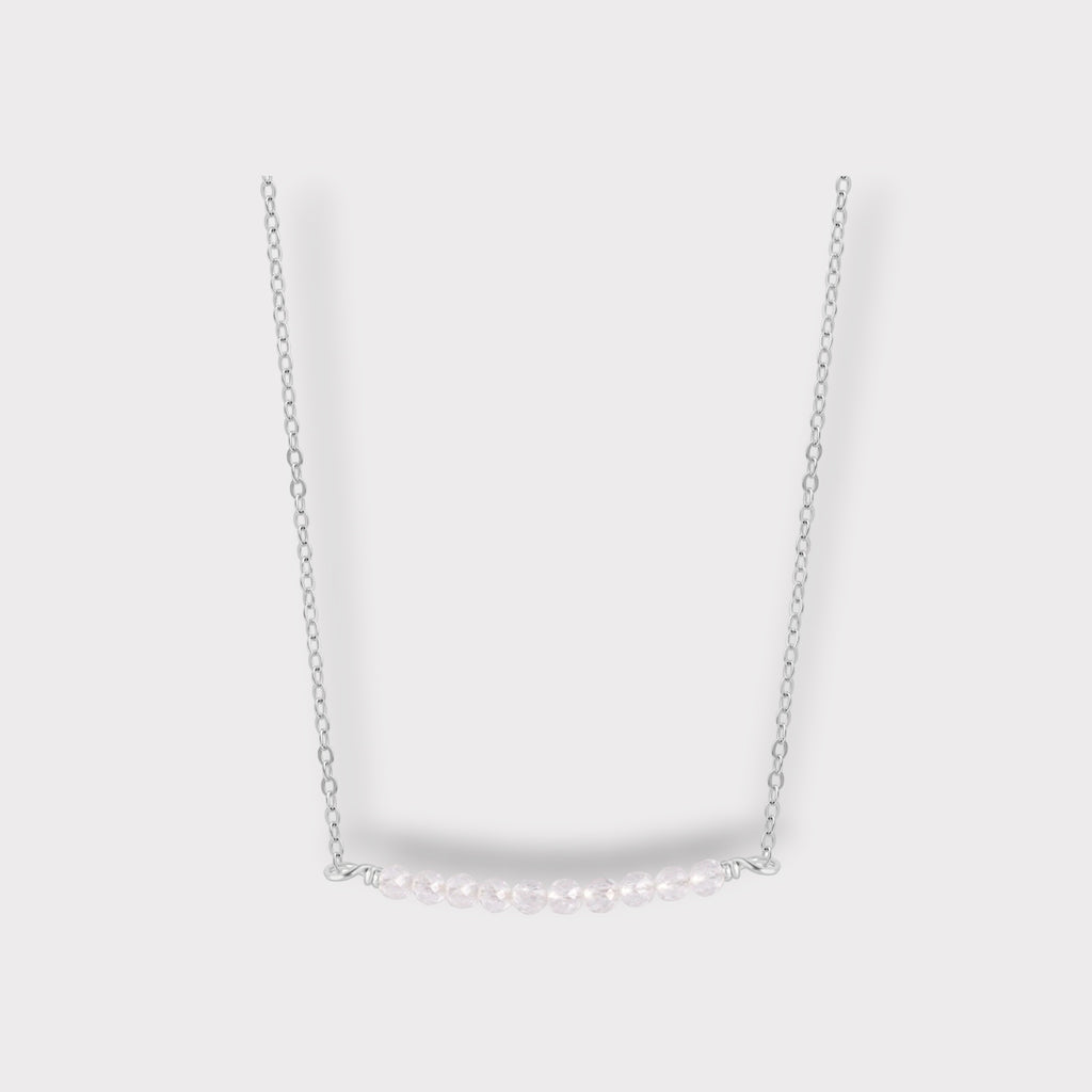 Clear Quartz Necklace | Moments & Milestones - The Always Busy Mama