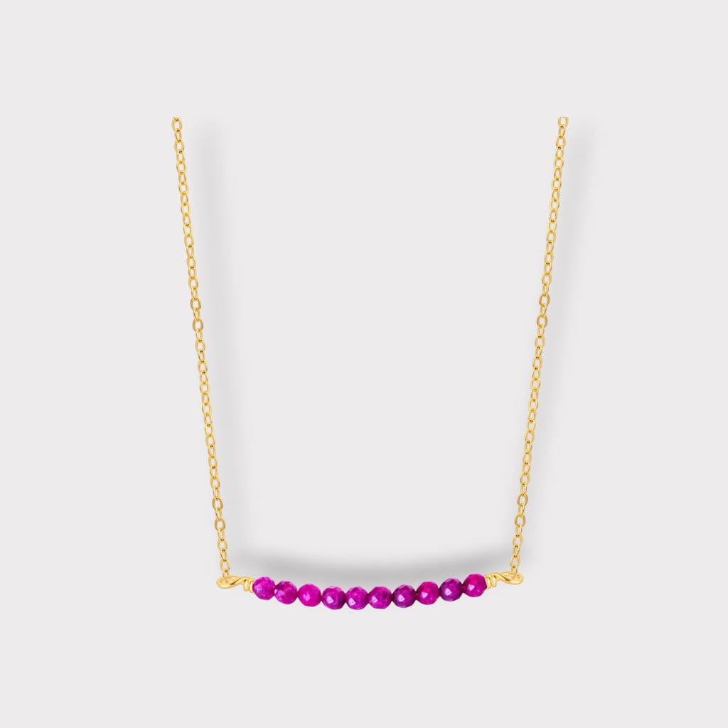 Ruby Necklace | Moments & Milestones - The Always Busy Mama