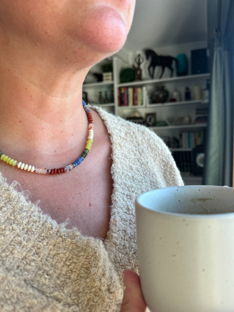 Crisp Air Gemstone Necklace - The Always Busy Mama