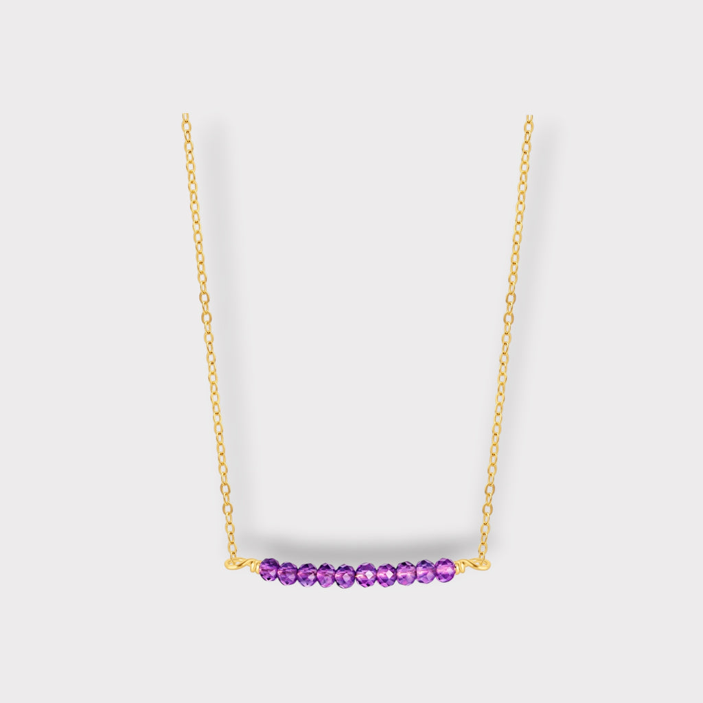 Amethyst Necklace | Moments & Milestones - The Always Busy Mama