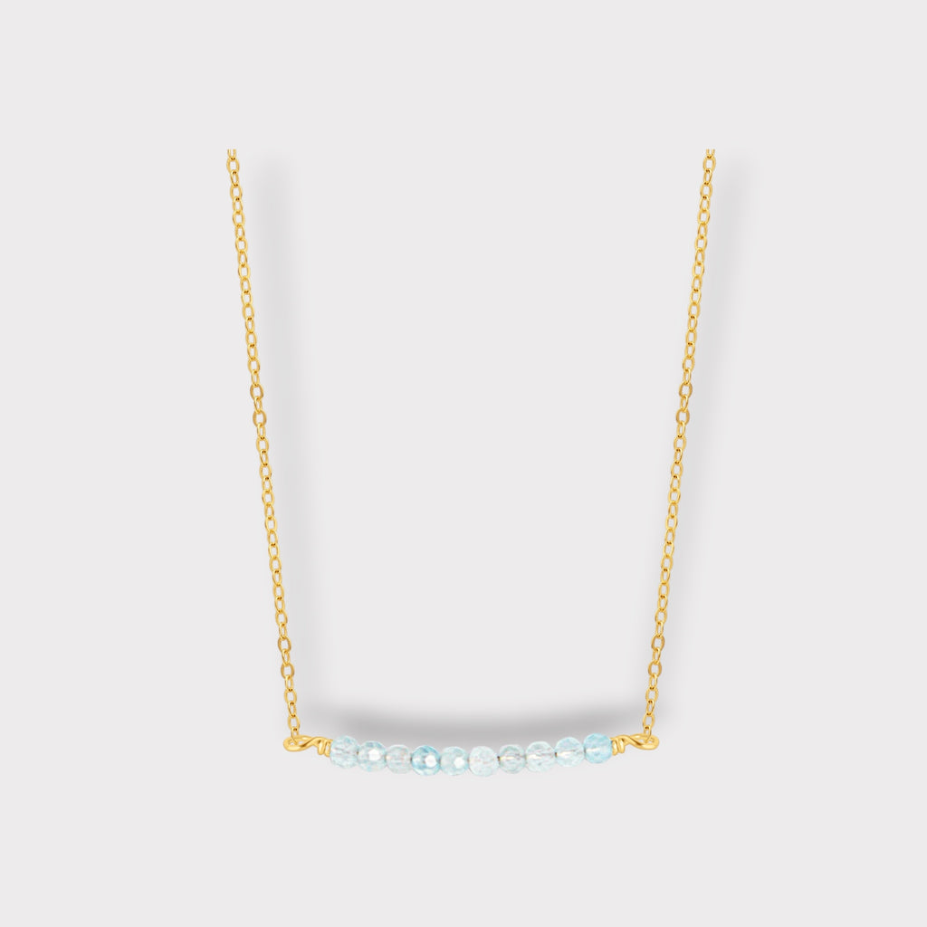 Aquamarine Necklace | Moments & Milestones - The Always Busy Mama