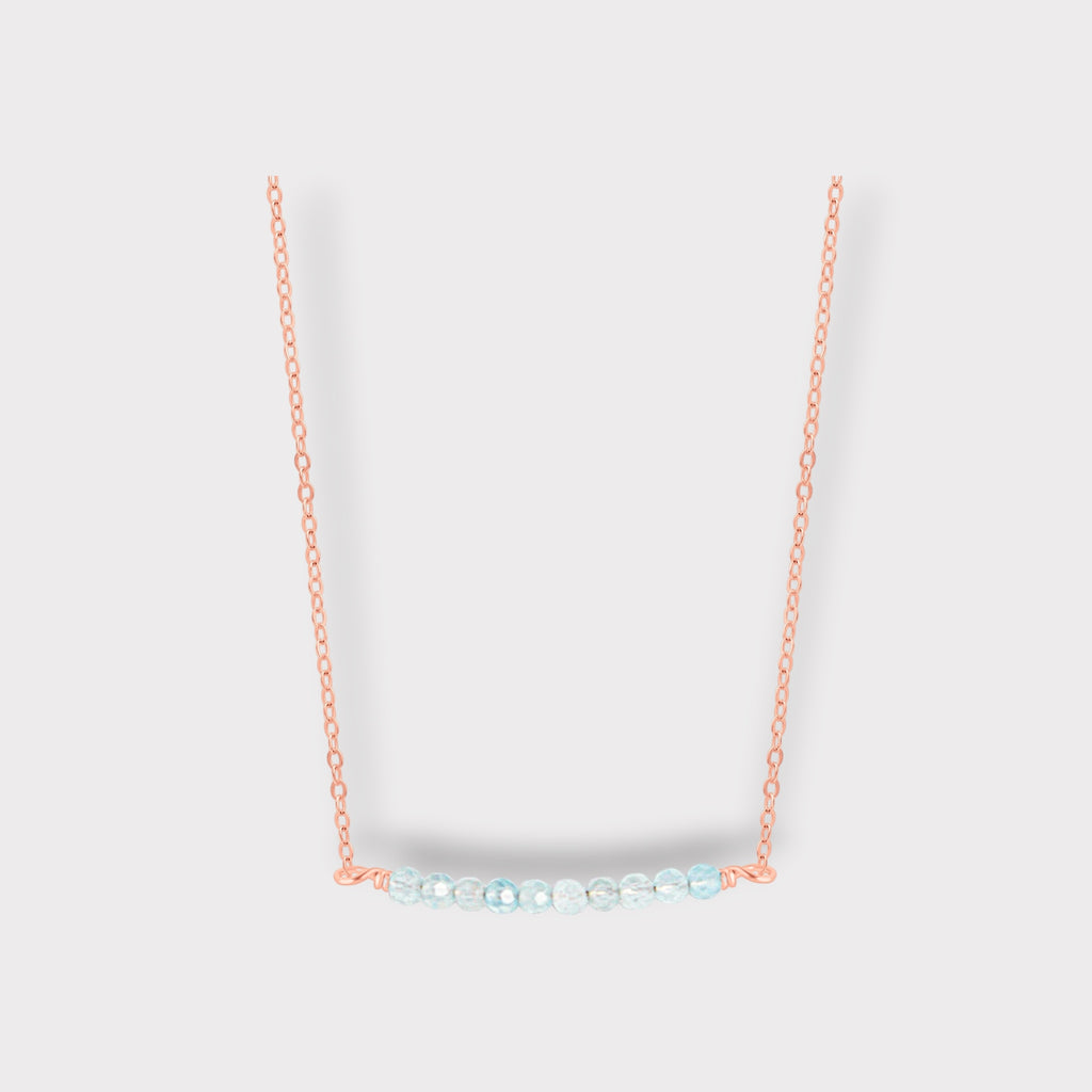Aquamarine Necklace | Moments & Milestones - The Always Busy Mama