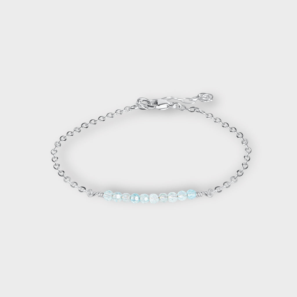 Aquamarine Bracelet | Moments & Milestones - The Always Busy Mama
