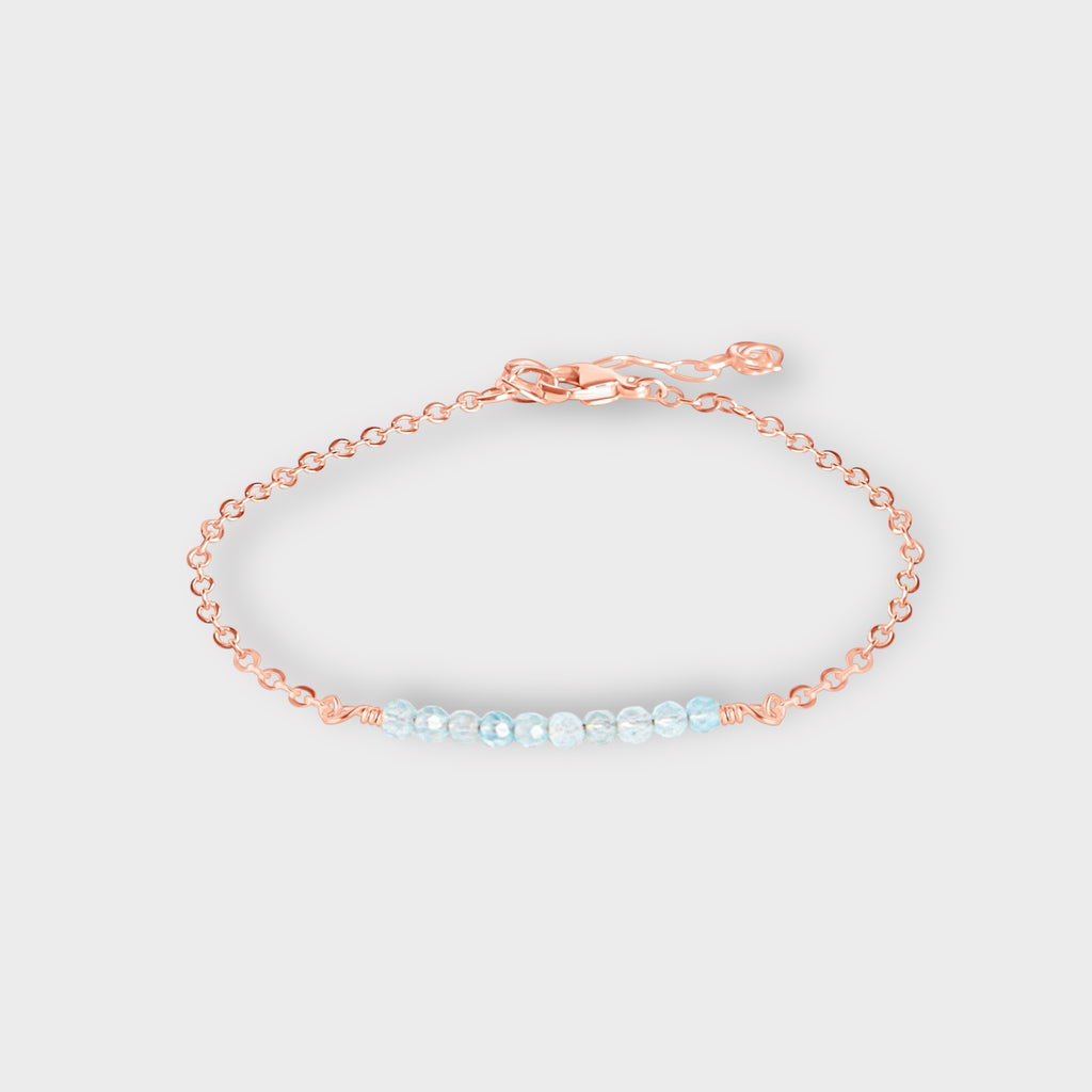 Aquamarine Bracelet | Moments & Milestones - The Always Busy Mama