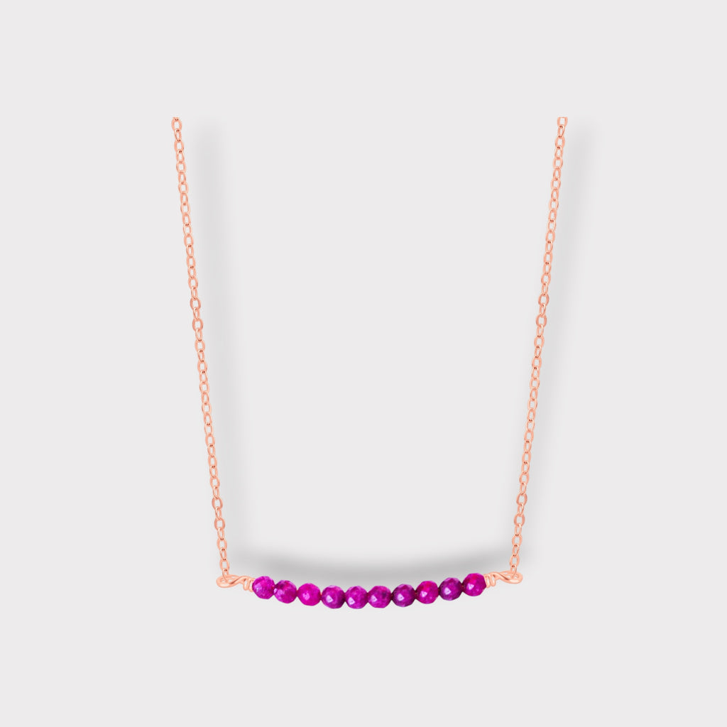 Ruby Necklace | Moments & Milestones - The Always Busy Mama