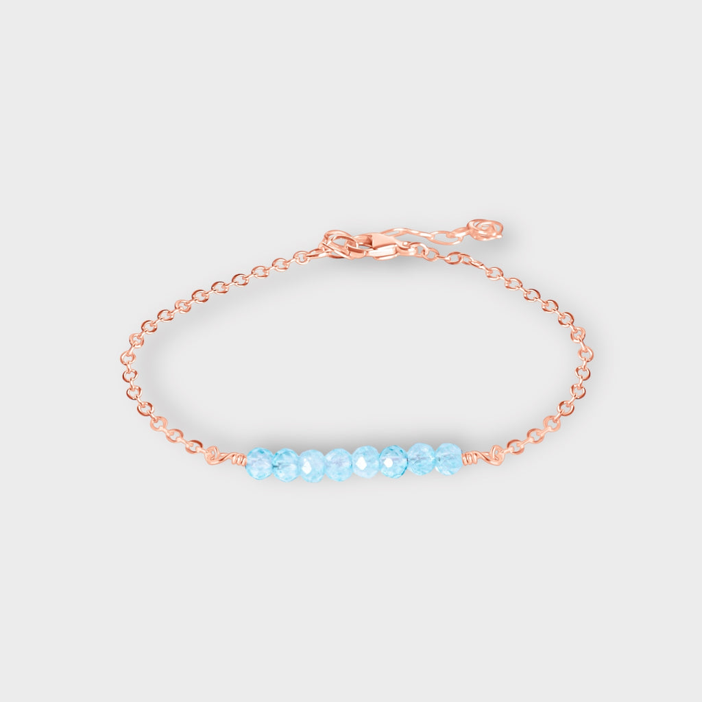 Blue Topaz Bracelet | Moments & Milestones - The Always Busy Mama