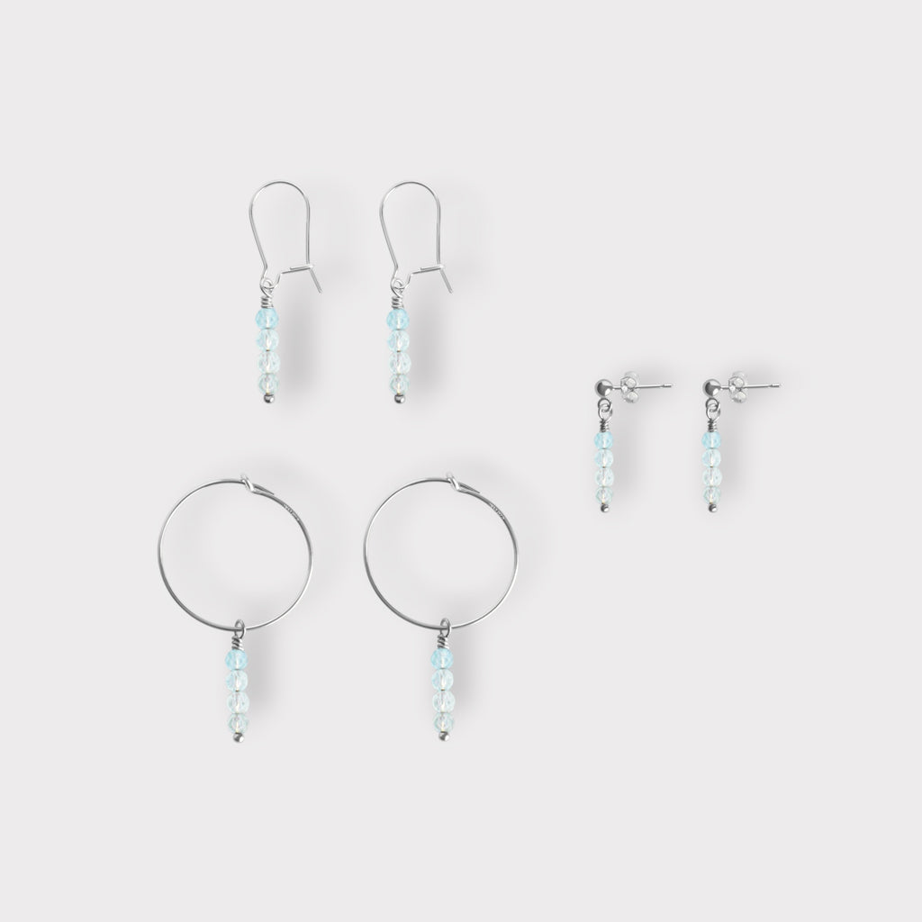 Aquamarine Earrings | Moments & Milestones - The Always Busy Mama
