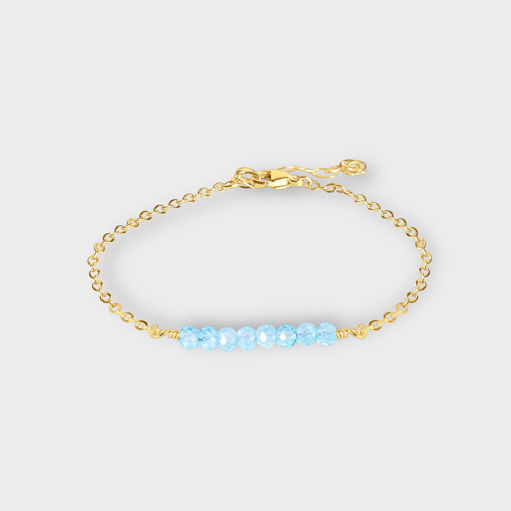 Blue Topaz Bracelet | Moments & Milestones - The Always Busy Mama