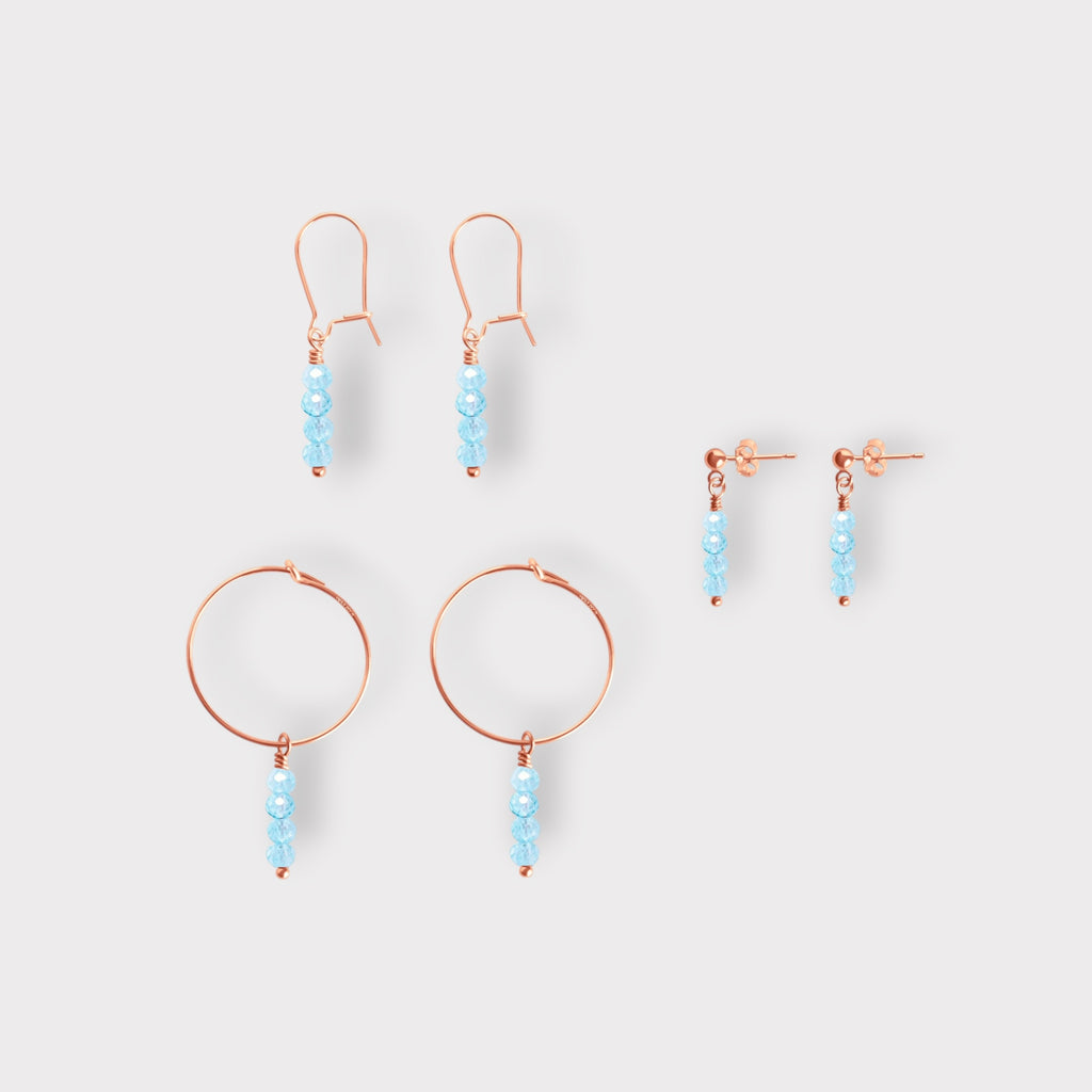 Blue Topaz Earrings | Moments & Milestones - The Always Busy Mama