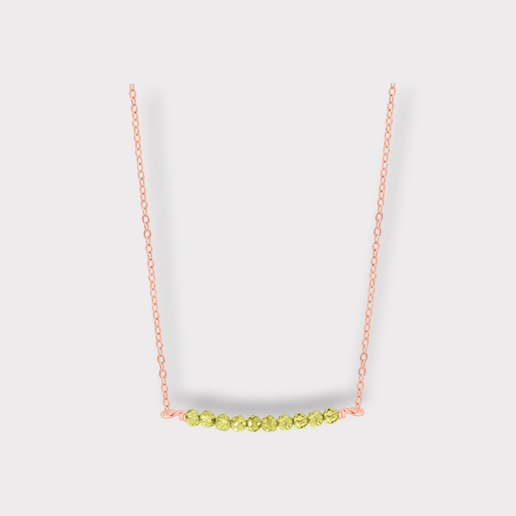 Peridot Necklace | Moments & Milestones - The Always Busy Mama