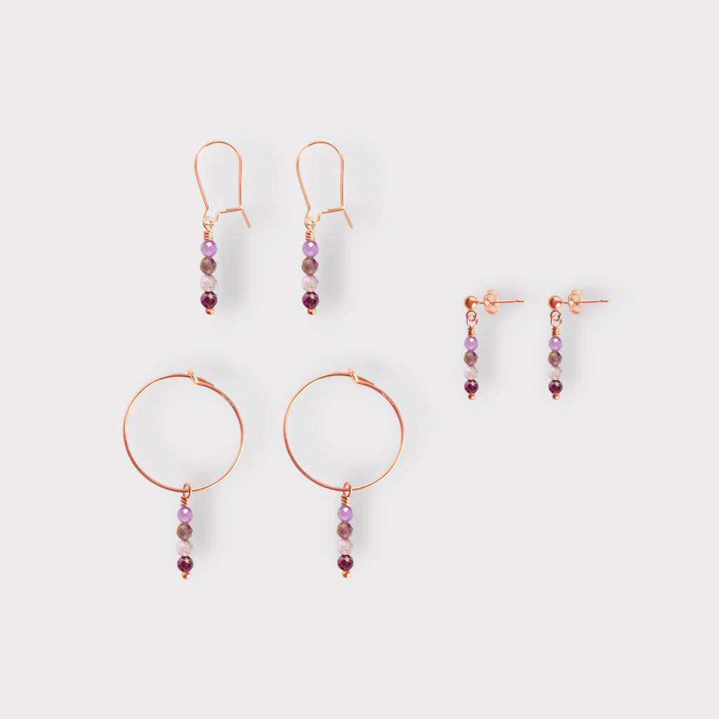 Amethyst Earrings | Moments & Milestones - The Always Busy Mama