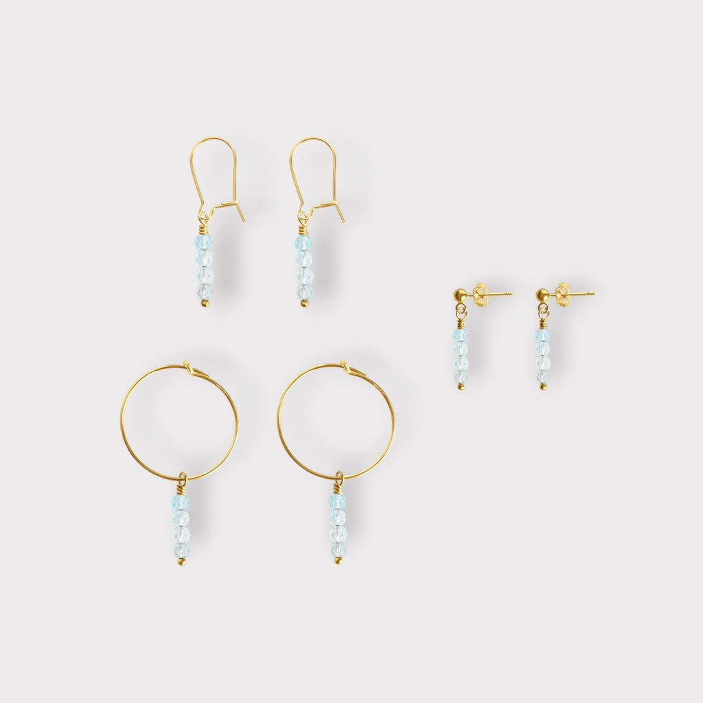 Aquamarine Earrings | Moments & Milestones - The Always Busy Mama