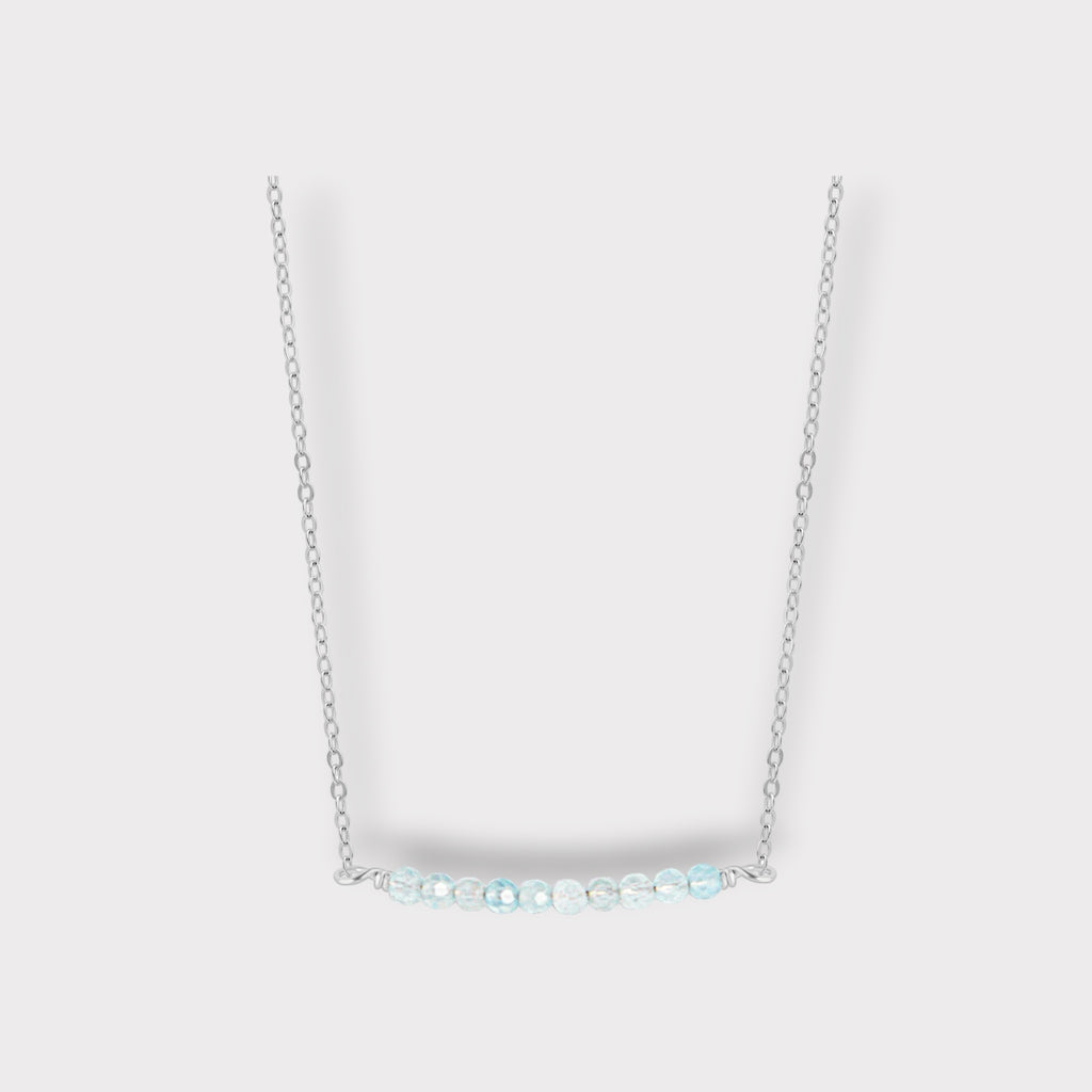 Aquamarine Necklace | Moments & Milestones - The Always Busy Mama