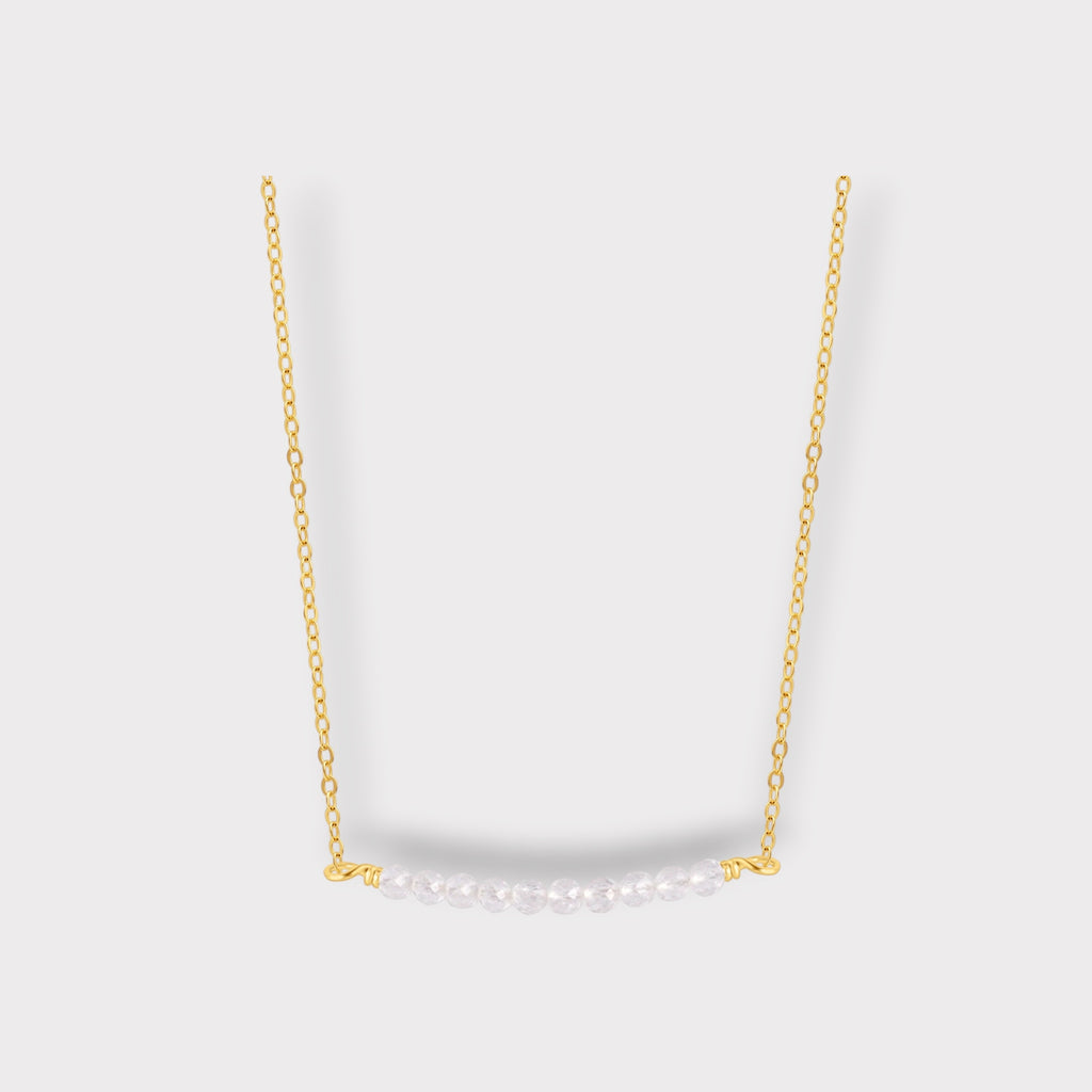 Clear Quartz Necklace | Moments & Milestones - The Always Busy Mama