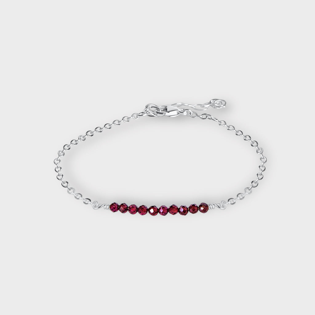 Garnet Bracelet | Moments & Milestones - The Always Busy Mama