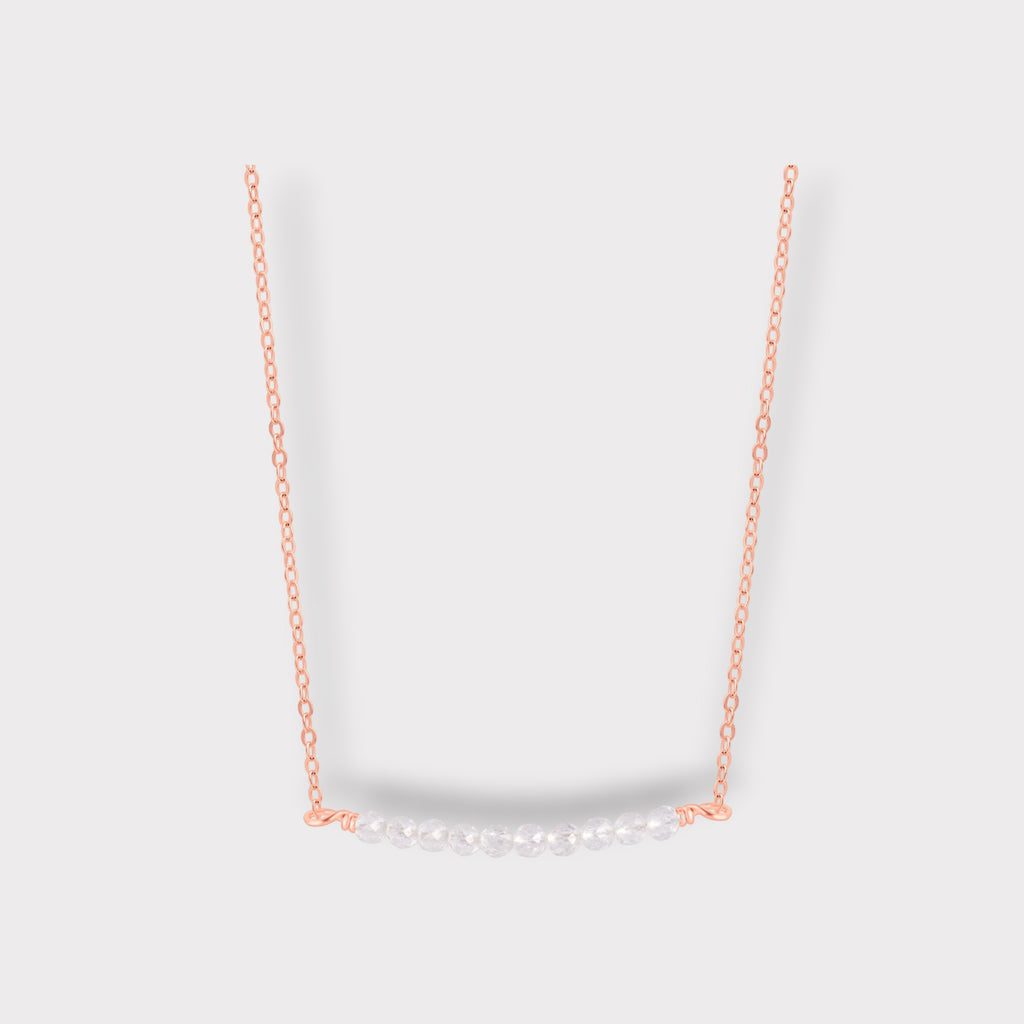Clear Quartz Necklace | Moments & Milestones - The Always Busy Mama