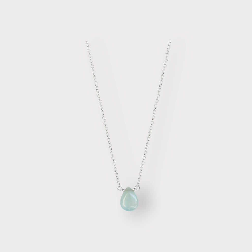 Aquamarine Necklace | The Serenity Drop - The Always Busy Mama