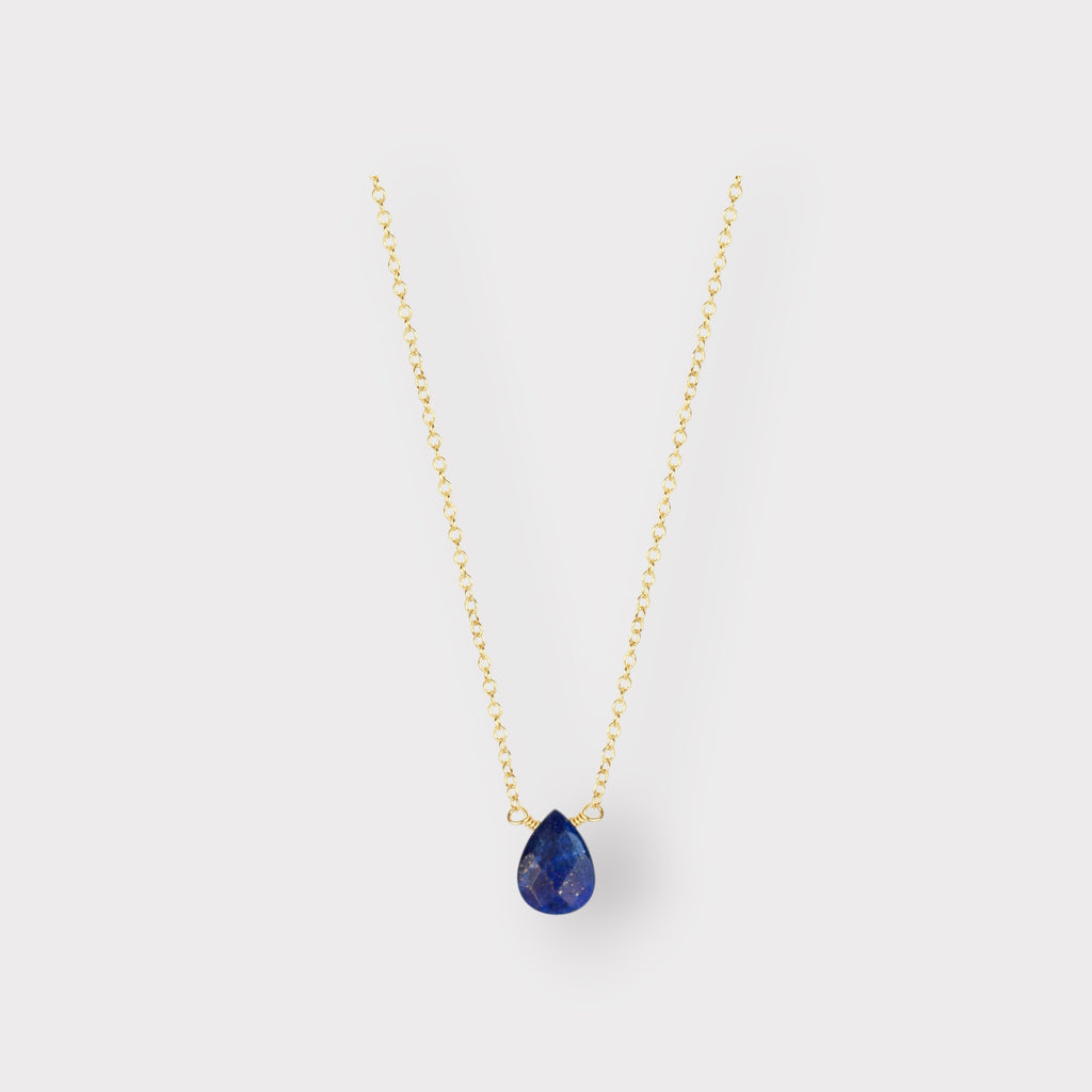 Lapis Lazuli Necklace | The Serenity Drop - The Always Busy Mama