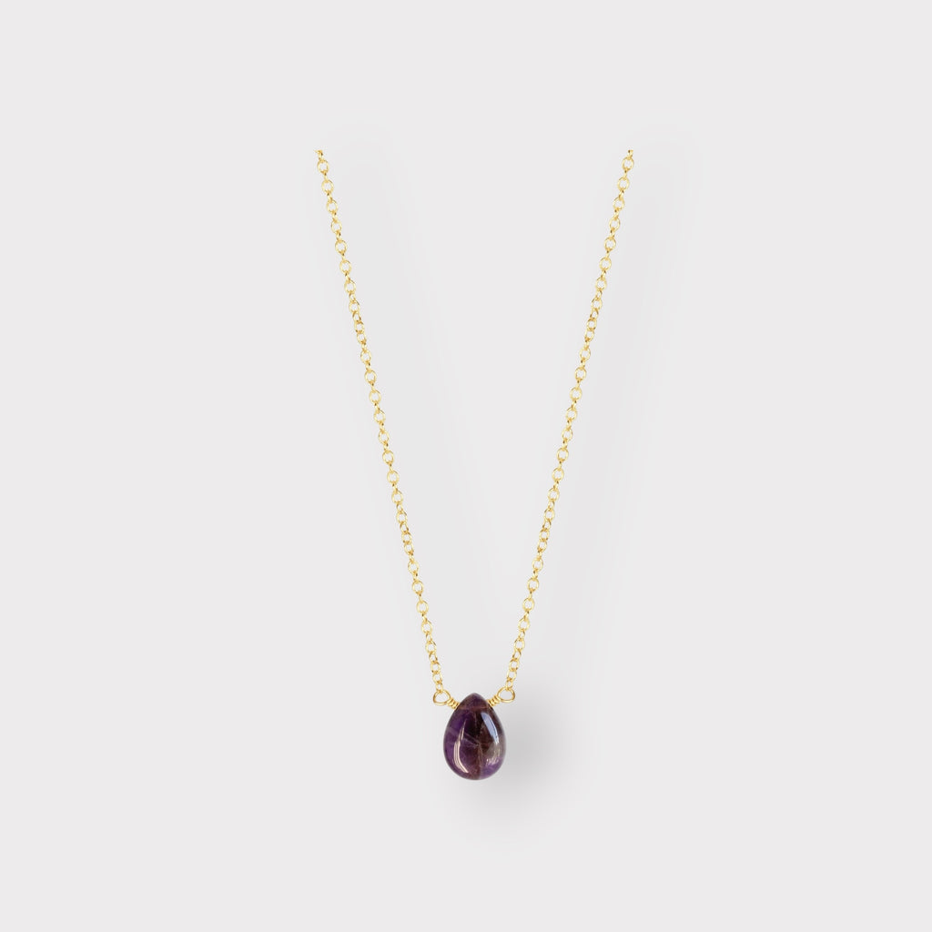 Amethyst Necklace | The Serenity Drop - The Always Busy Mama