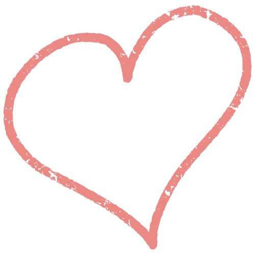 Minimalist heart symbol highlighting The Always Busy Mama aesthetic