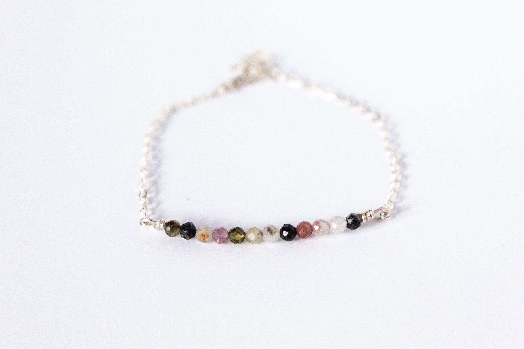 Sterling silver tourmaline bracelet discount