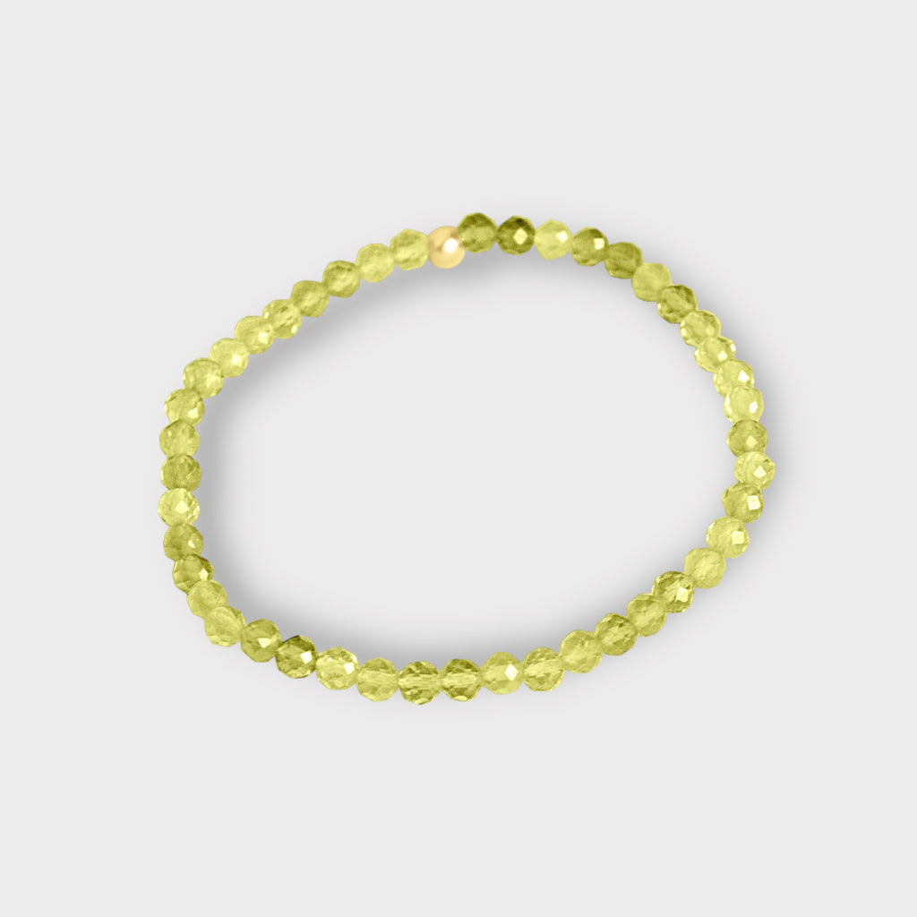 Peridot Stretch Bracelet | Moments & Milestones - The Always Busy Mama - Bracelet