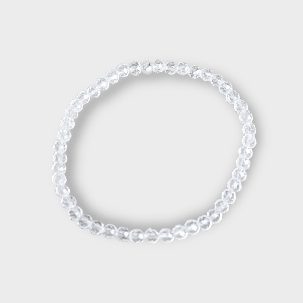 Clear Quartz Stretch Bracelet | Moments & Milestones - The Always Busy Mama - Bracelet
