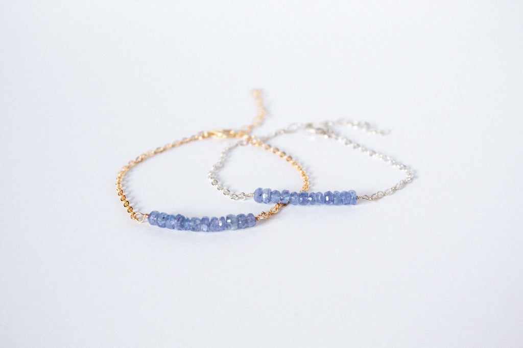 Tanzanite + 14k Gold Filled Bracelet | Moments & Milestones - The Always Busy Mama