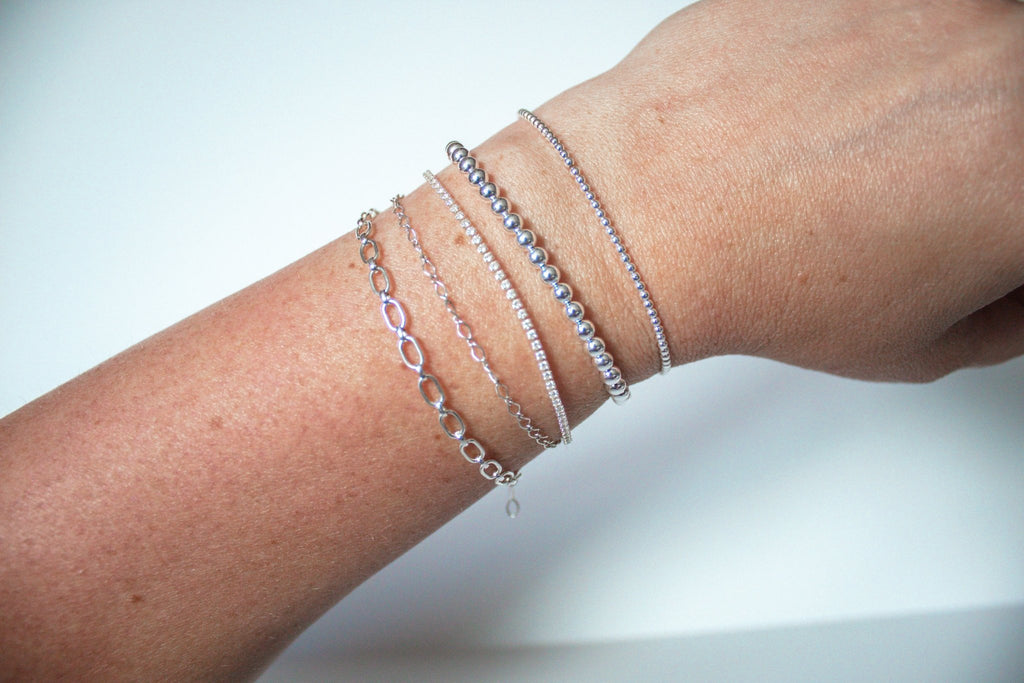 Beaded Stretch Bracelet | Classic & Simple - The Always Busy Mama