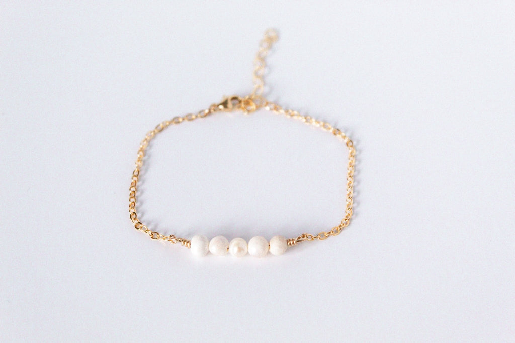 Pearl Bracelet | Moments & Milestones - The Always Busy Mama